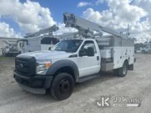 (Jacksonville, FL) Altec AT200A, Telescopic Non-Insulated Bucket Truck mounted behind cab on 2012 Fo