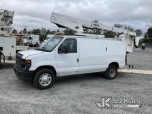 (China Grove, NC) Versalift 29IH, Telescopic Non-Insulated Bucket Van center mounted on 2010 Ford E3