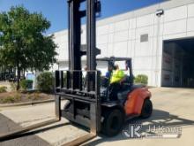 (Concord, NC) 2015 Toyota 8FG80U Solid Tired Forklift, Indoor Warehouse Used Runs, Moves & Operates