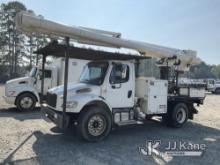 (China Grove, NC) Altec LR758, Over-Center Bucket Truck rear mounted on 2014 Freightliner M2 106 Fla