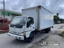 (Hialeah, FL) 2007 Chevrolet W5500 Van Body Truck Runs & Moves) (Lift Gate Operates.  Wood Damage In