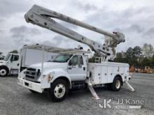 (China Grove, NC) Altec AA55E-MH, Material Handling Bucket Truck rear mounted on 2012 Ford F750 Util