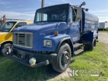 (Westlake, FL) 1997 Freightliner FL70 Water Tank Truck Runs & Moves) (Smokes, Dash Missing Plastic C