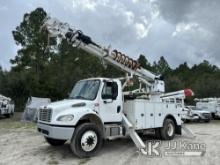 (Jacksonville, FL) Altec DM47B-TR, Digger Derrick rear mounted on 2016 Freightliner M2 106 4x4 Utili