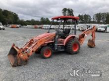 (China Grove, NC) Kubota L45 4X4 Mini Tractor Loader Backhoe Non Running, Condition Unknown, Hours U