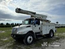 (Westlake, FL) Altec L42A, Bucket Truck rear mounted on 2005 International 4200 Utility Truck Runs &