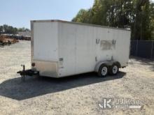 (China Grove, NC) 2013 DIAC BN716TA, 16 Ft T/A Enclosed Trailer Body Damage