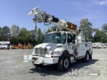 (China Grove, NC) Altec DM47-BR, Digger Derrick rear mounted on 2012 Freightliner M2 106 4x4 Utility