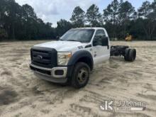 (Homosassa, FL) 2013 Ford F550 Cab & Chassis Runs and Moves) (Check Engine Light On