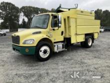 (China Grove, NC) 2016 Freightliner M2106 Chipper Dump Truck Runs & Moves) (Wrecked, Jump To Start,