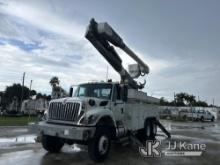 (Riviera Beach, FL) Altec AM55-E, Over-Center Material Handling Bucket Truck rear mounted on 2013 In