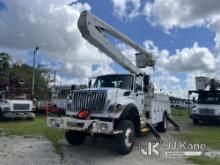 (Tampa, FL) Altec AA55E, Material Handling Bucket Truck rear mounted on 2012 International 7400 4x4