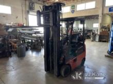 (Miami, FL) Toyota 7FGCU15 Solid Tired Forklift Runs, Moves & Operates. Tank Included