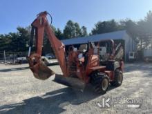 (Chase City, VA) 2004 Ditch Witch RT55 Rubber Tired Trencher Runs, Moves & Operates