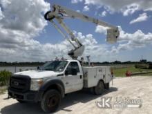 (Westlake, FL) Altec AT40G, Articulating & Telescopic Bucket Truck mounted behind cab on 2016 Ford F