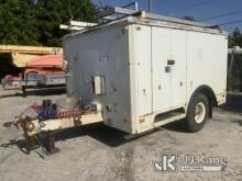 (Riviera Beach, FL) 1996 Altec 1238 S/A Enclosed Utility Trailer Rust, Bumper Damage)(FL Residents P