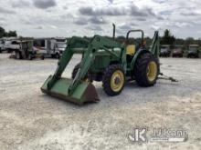 (Villa Rica, GA) John Deere 5300 4x4 Rubber Tired Utility Tractor Runs & Moves) (Loader Arm Will Rai