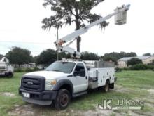 (Ocala, FL) Altec AT200A, Telescopic Non-Insulated Bucket Truck mounted behind cab on 2012 Ford F450