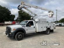 (China Grove, NC) Altec AT40G, Articulating & Telescopic Bucket Truck mounted behind cab on 2016 For