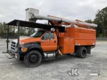 (China Grove, NC) Altec LR756, Over-Center Bucket Truck mounted behind cab on 2013 Ford F750 Chipper