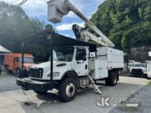 (Hanover, WV) Altec LRV60E70, Over-Center Elevator Bucket mounted behind cab on 2012 Freightliner M2