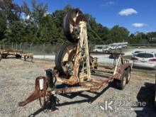 (Roxboro, NC) 1988 TSE Bull Wheel Tensioner/Reel Carrier Trailer No Title) (Rust Damage