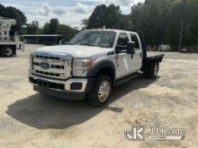 (Kinston, NC) 2013 Ford F550 Flatbed Truck Runs & Moves