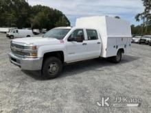 (China Grove, NC) 2015 Chevrolet Silverado 3500HD 4x4 Crew-Cab High Top Service Truck Runs & Moves)