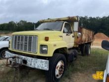 (Dothan, AL) 1996 GMC C7500 Dump Truck, (Municipality Owned) Runs & Moves) (Jump to Start, Has Been