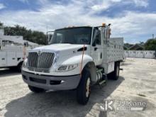 (Riviera Beach, FL) 2016 International 4300 Stake Truck Runs & Moves)( Lift Gate Operates, Rust)FL R