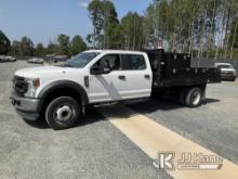 (China Grove, NC) 2020 Ford F550 Crew-Cab Flatbed/Service Truck Runs & Moves) (Driver Side Window Do