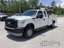 (Milton, FL) 2011 Ford F250 4x4 Extended-Cab Service Truck Runs & Moves) (Body/Paint Damage) (FL Res