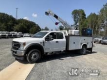 (China Grove, NC) 2020 Ford F550 4x4 Extended-Cab Service Truck Runs, Moves & Operates) (Remote In O