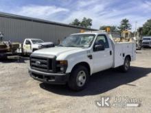 (Albertville, AL) 2008 Ford F350 Service Truck, (Municipality Owned) Runs & Moves) (Jump To Start) (