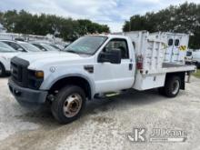 (Riviera Beach, FL) 2008 Ford F550 Stake Truck Runs & Moves)( Check Engine Light On, Rust)(FL Reside