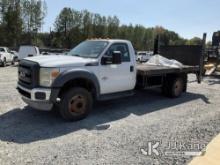 (China Grove, NC) 2013 Ford F550 Flatbed Truck Not Running, Condition Unknown) (Body/Paint Damage