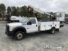 (China Grove, NC) Altec AT235-P, Articulating & Telescopic Non-Insulated Bucket Truck mounted behind