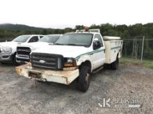 (Mount Airy, NC) 2006 Ford F450 4x4 Service Truck Jump to Start, Will Not Stay Running, Condition Un