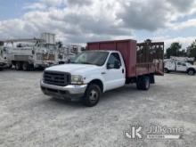 (Villa Rica, GA) 2002 Ford F350 Ramp Truck Runs & Moves) (Jump To Start, Body/ Paint Damage