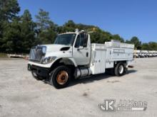 (Chester, VA) 2012 International 7500 Flatbed/Utility Truck Runs & Moves