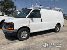 2012 Chevrolet Express G2500 Cargo Van Runs & Moves) (Check Engine Light On, Brake Light On-Soft Ped