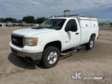 2012 GMC Sierra 2500HD Pickup Truck Runs & Moves) (Starts W/ Jump) (Runs Rough) (Low Oil Pressure In