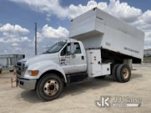 2008 Ford F750 Chipper Dump Truck Runs, Moves & Dump Operates