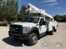 Altec AT40G, Articulating & Telescopic Bucket Truck mounted behind cab on 2015 Ford F550 4x4 Service