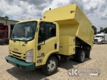 2017 Isuzu NRR Chipper Dump Truck Runs, Moves & Operates )(Jump to Start) (Seller: Frame Cracked