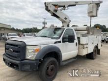 Versalift TEL29N02, Telescopic Non-Insulated Bucket Truck mounted behind cab on 2012 Ford F450 Servi