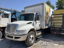 2011 International 4300 Van Body Truck, 26ft Box Non-Running) (Cranks Over, Will Not Start) (Low Coo