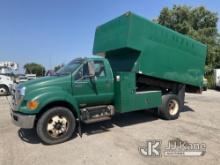 2008 Ford F750 Chipper Dump Truck Runs, Moves, Dump Operates) (ABS Light On