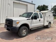 2016 Ford F250 4x4 Extended-Cab Service Truck Runs & Moves) (Chip In Windshield, Cracked Drivers Mir