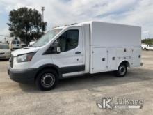 2018 Ford Transit-250 Cutaway Enclosed Service Van Runs-Noisy Motor, Moves) (Jump To Start, Check En